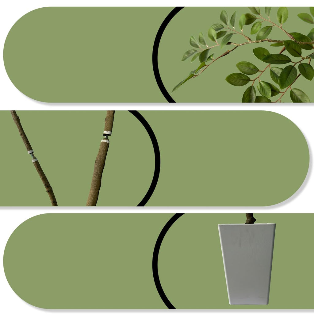 AfanD Artificial Elm Tree Faux Elm Tree 9ft Tall Fake Plant in Pot Fake Silk Tree Faux Plants Indoor