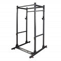 Body-Solid Powerline (PPR1000) Power Rack - Steel Frame Squat Cage with J-Cups and Safety Pipes for Home Gym Strength Training