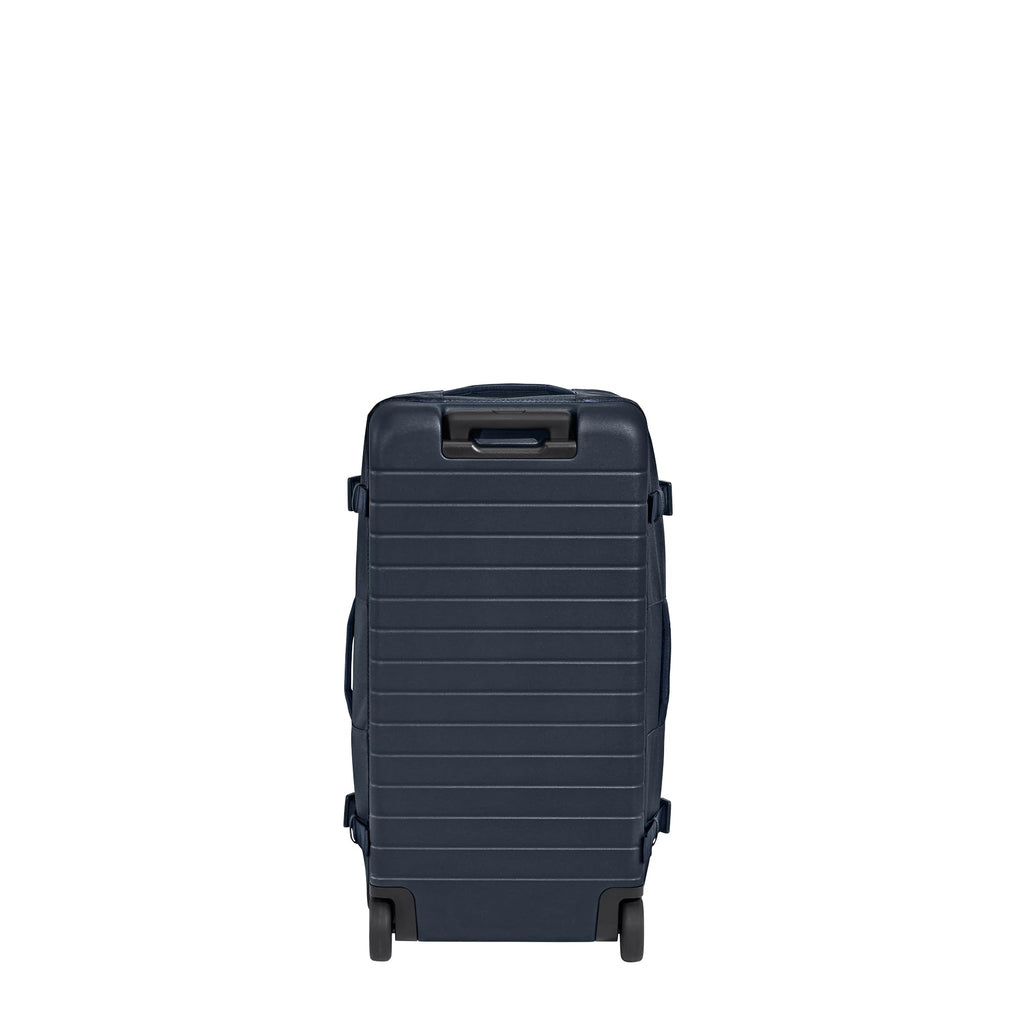 Away Active Rolling Duffle 85L - Large Travel Duffle Bag with Wheels, Durable Checked Luggage Suitcase for Men & Women, Foldable Weekender Bag, Navy Blue
