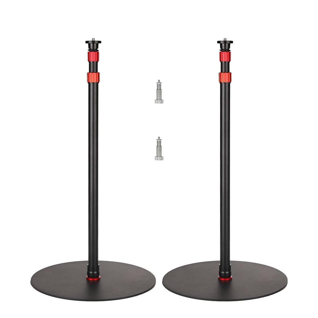 GVM YB2L200 79.9in Heavy Duty Light Stand Kit (2-Pack), Round Base Monopod, 10kg Load Capacity, Flat Base for Stability, for Video Recording, Live Streaming, Interviews & Photography Studio