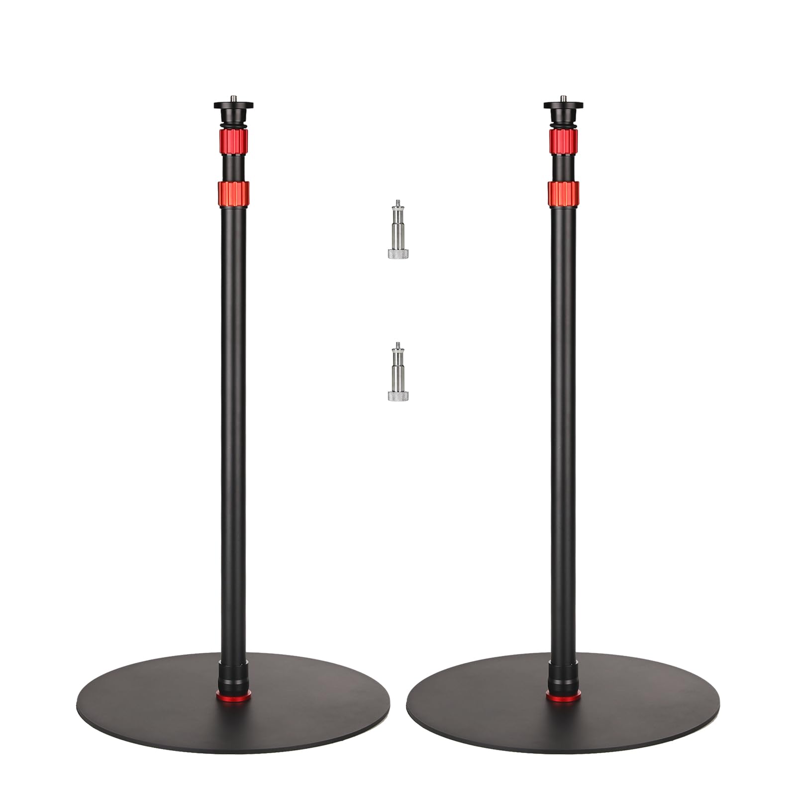 GVM YB2L200 79.9in Heavy Duty Light Stand Kit (2-Pack), Round Base Monopod, 10kg Load Capacity, Flat Base for Stability, for Video Recording, Live Streaming, Interviews & Photography Studio
