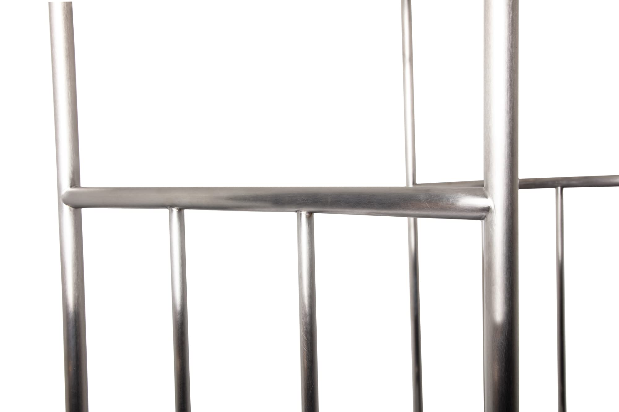 Wholesale Hotel Products Stainless Steel Luggage Cart – 800lb Capacity – Bellman Cart w/ 6” Air Filled Tires & Black Carpet, for Hotel, Resorts, Condos, Commercial Use (Value Valet Series)