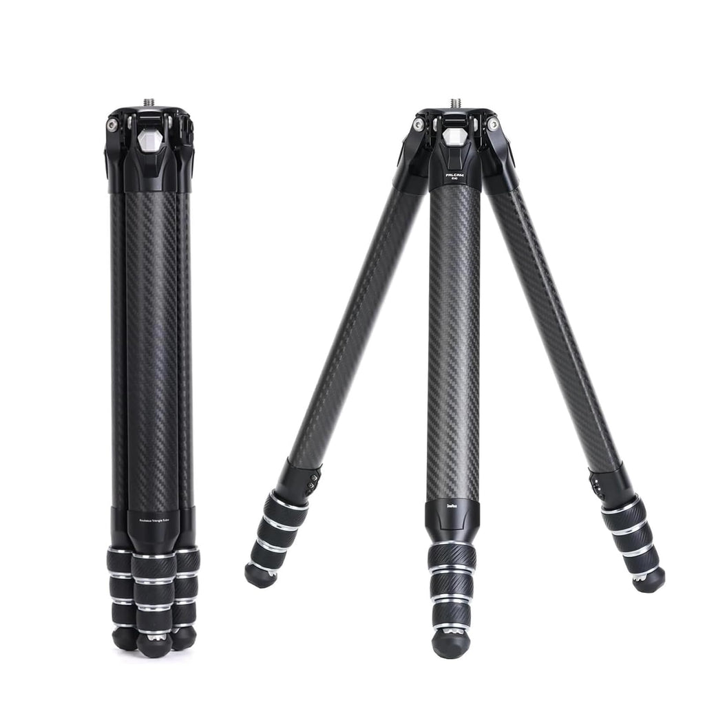Falcam TreeRoot F38 Pro Carbon Fiber Tripod, 61" Quick Lock Travel Tripod, 5kg Load, F22 Interfaces, 1/4" Screw, Carry Strap Holes for DSLR, Mirrorless, and Video Cameras (R140T)