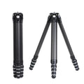 Falcam TreeRoot F38 Pro Carbon Fiber Tripod, 61" Quick Lock Travel Tripod, 5kg Load, F22 Interfaces, 1/4" Screw, Carry Strap Holes for DSLR, Mirrorless, and Video Cameras (R140T)