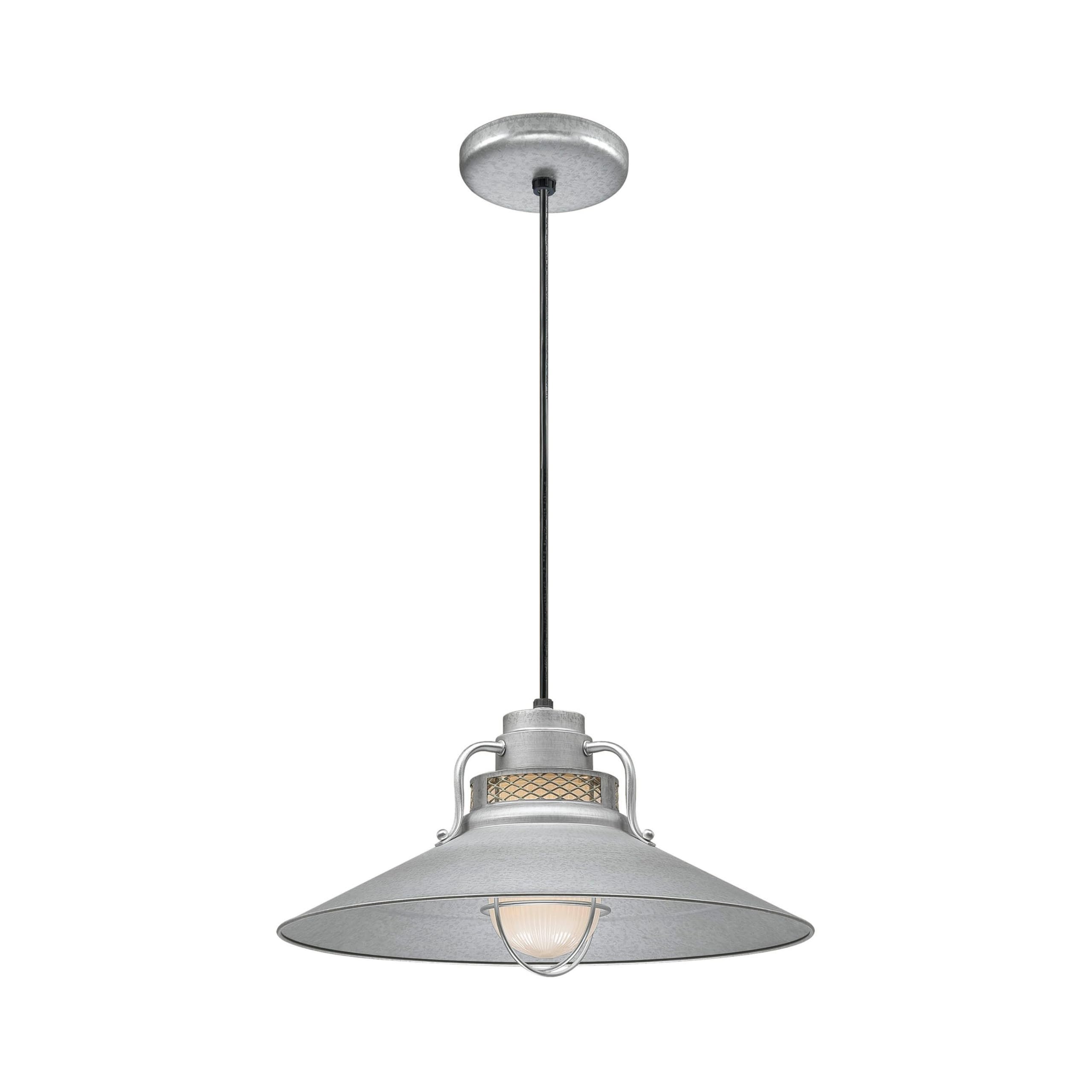 Millennium RRRC18-GA One Light Pendant, Pwt, Nckl, B/S, Slvr