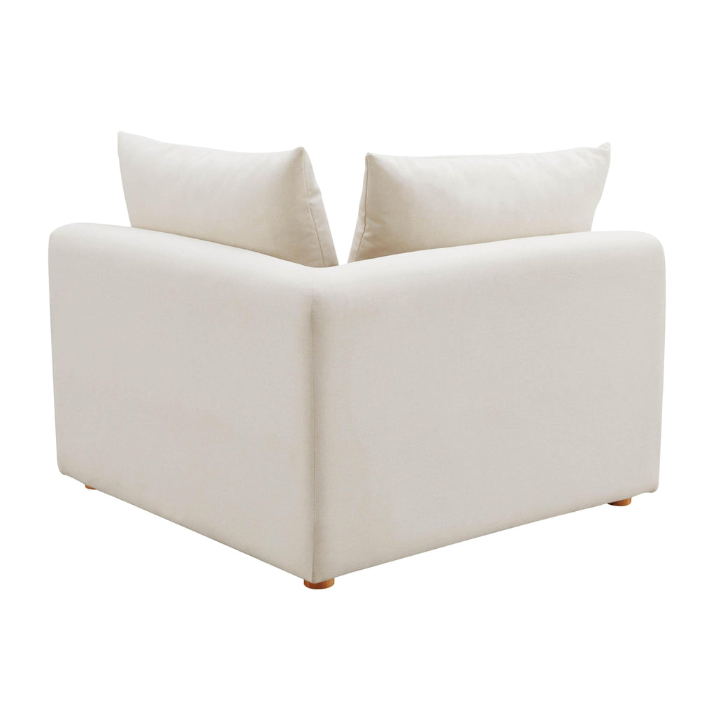 Tov Furniture Hangover Cream Linen Modular Corner Chair