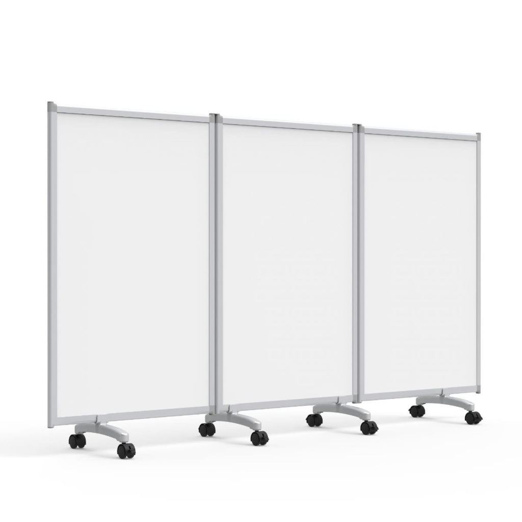 Luxor MB9152WW 3-Panel Mobile Magnetic Whiteboard Room Divider