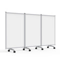 Luxor MB9152WW 3-Panel Mobile Magnetic Whiteboard Room Divider
