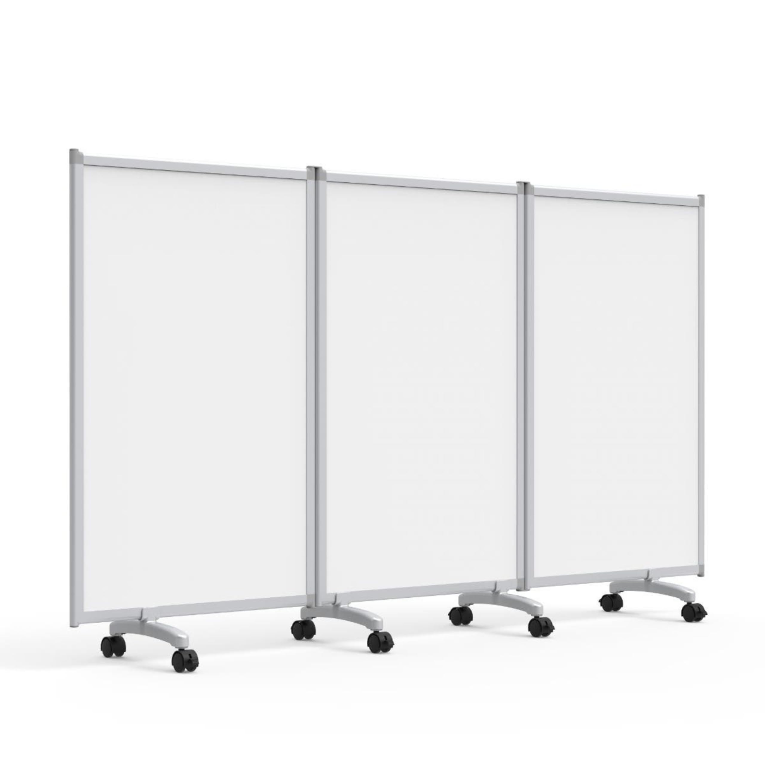 Luxor MB9152WW 3-Panel Mobile Magnetic Whiteboard Room Divider