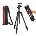 Manfrotto Befree Advanced AS, Camera Travel Tripod Kit, Twist Lock, Compatible with Arca-Swiss, Portable and Compact, Ball Head, Carbon Tripod for DSLR, Mirrorless, Camera Accessories