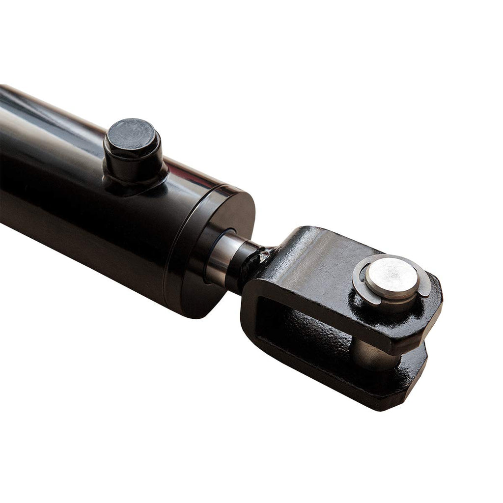 Magister Hydraulics Double Acting Hydraulic Cylinder - AG Clevis Hydraulic Cylinder 2500 PSI tie-Rod Alternative 2.5" bore 18" Stroke (2.5x18)