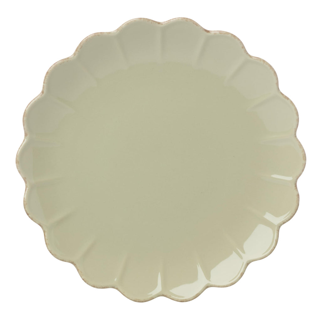 Lenox Stoneware Dinnerware Sets For 6, French Perle Scallop Matcha 18-Piece Dinnerware Set, Service For 6, Dishwasher Safe Ceramic Plates, Stoneware Dinner Plates and Bowls Sets (Green, 18 Piece)