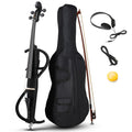 Ktaxon Electric Cello 4/4 Full Size Silent Cello with Portable Bag, Stereo Headphones, Premium Cable & Rosin, Professional Bow and Bridge for Adult Beginner(S Style)