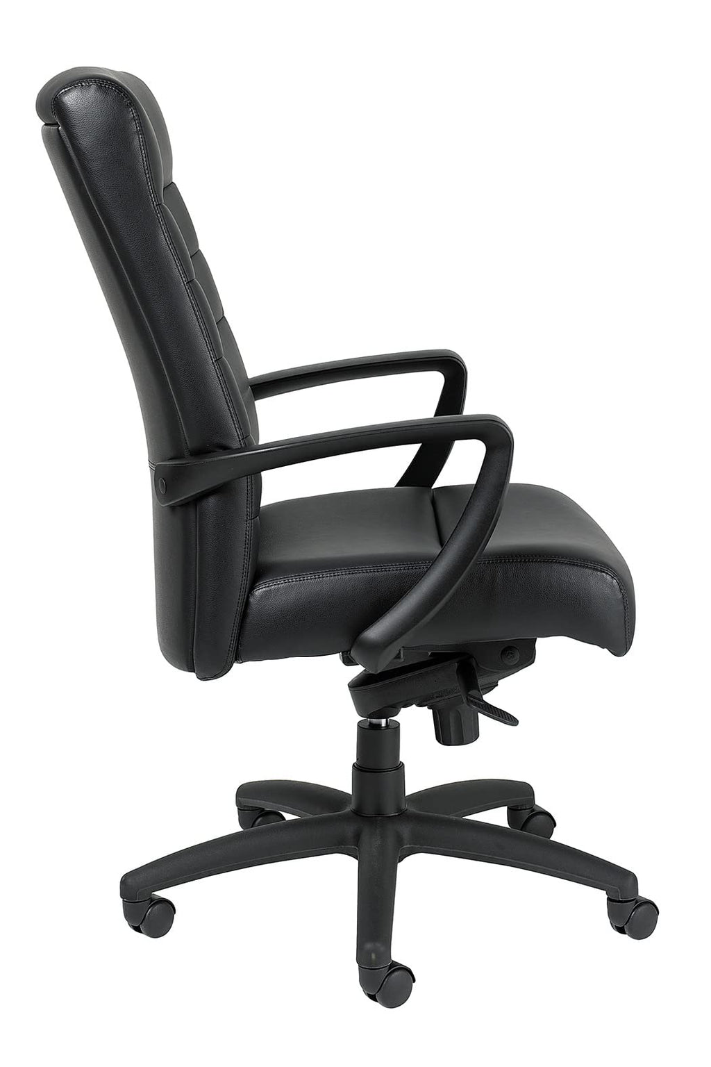 Eurotech Seating Manchester High Back Leather Chair, Black