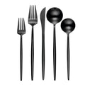 Hampton Forge 894757 Skandia Zephyr Black 45 Piece Flatware Set