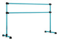 VITA Barre Portable Freestanding Double Ballet Barre, Prodigy, 6 Ft Bars, Teal | Adjustable Height, USA Made, Home or Gym Exercise Equipment for Kids & Adults | Dance, Fitness, Pilates