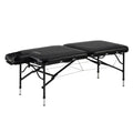 Master Massage 30" StratoMaster LX Ultra-Light Weight Aluminum Portable Massage Table Package- Tattoo Bed- Lash Tables- Black