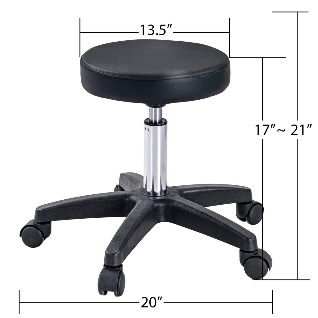 Anzios Massage Salon Tattoo Chair with Two Trays Esthetician Bed with Hydraulic Stool, Multi-Purpose 3-Section Facial Bed Table, Adjustable Beauty Barber Spa Beauty Equipment