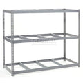 Global Industrial Wide Span Rack with 3 Shelves No Deck, 1100 Lb Capacity Per Level, 96" W x 48" D x 60" H