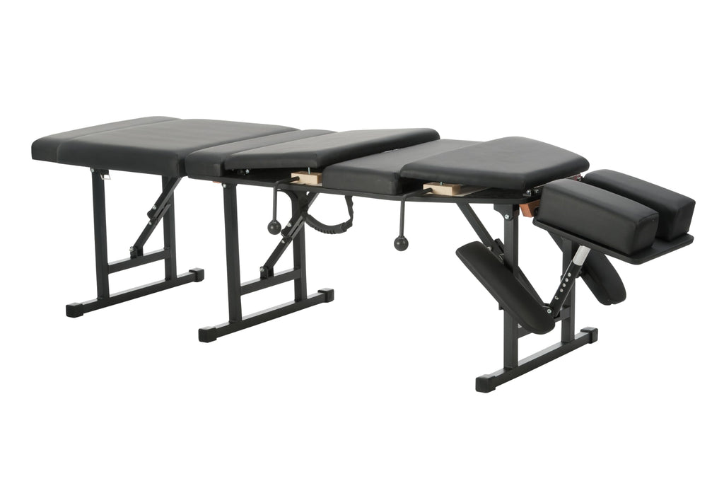 Helsevesen Arena 120 Portable Stationary Chiropractic Table, Thoracic & Pelvic Drops, Foldable Treatment Table with Adjustable Headrest, Height Not Adjustment