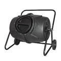 Electric Compost Bin Compost Tumbler Bin with Wheels and Handle, Mobile Heavy Duty Rotating Outdoor Organic Compost Bin Tumbling Mixer Composter for Kitchen Waste & Garden Clippings, Large 190L/50 Gal