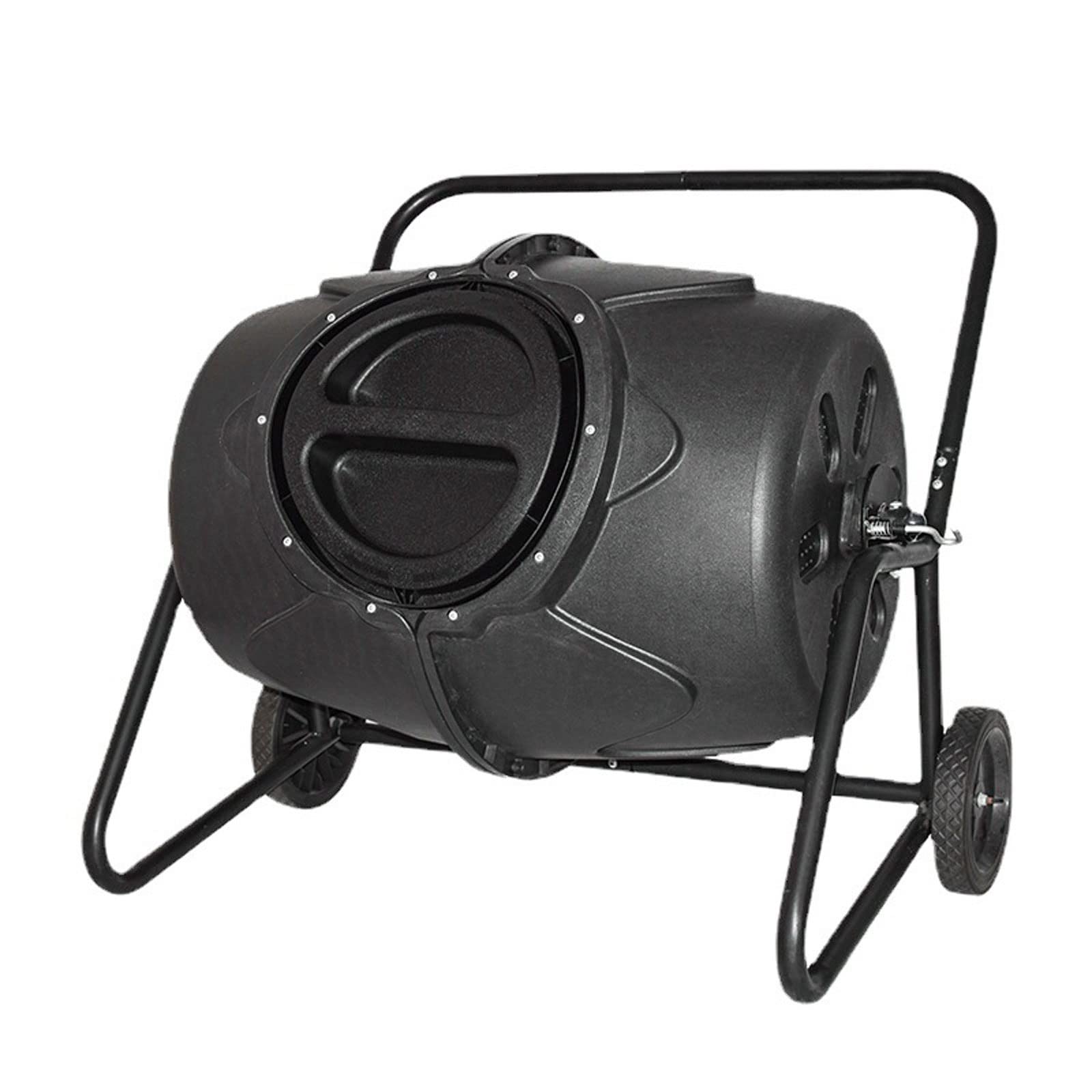 Electric Compost Bin Compost Tumbler Bin with Wheels and Handle, Mobile Heavy Duty Rotating Outdoor Organic Compost Bin Tumbling Mixer Composter for Kitchen Waste & Garden Clippings, Large 190L/50 Gal