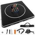 FINCOME Inflatable Wrestling Mat 16ft/13ft/10ft, 4" Thick Foldable Jiu Jitsu Mats Wrestling Mats for Home Outdoor Indoor, Waterproof PVC Mat for Gymnastics, BJJ, MMA, Grappling, Judo, Boxing, 10ft*10ft*4inch