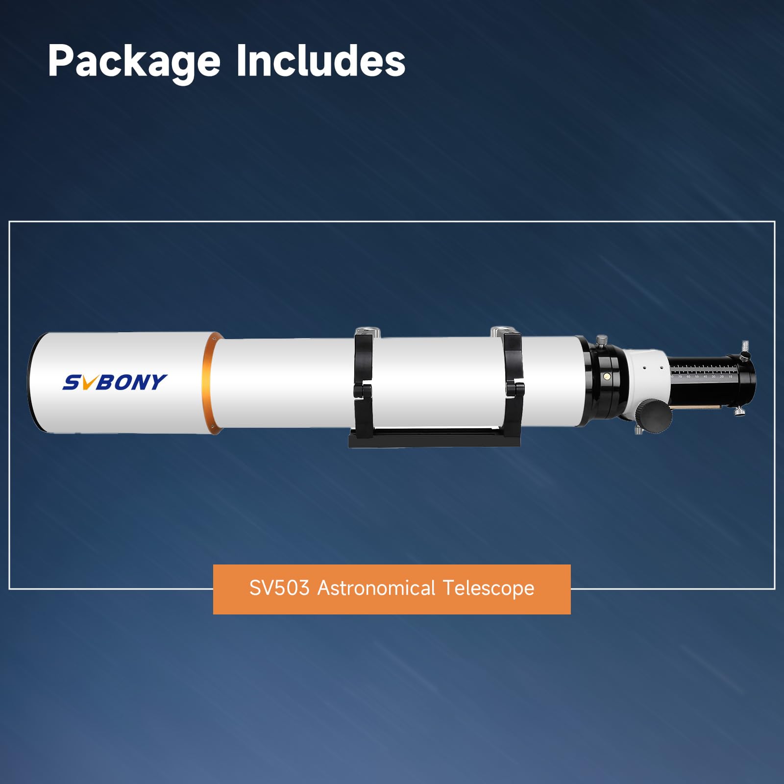 SVBONY SV503 Telescope for Adults High Powered, 102mm F7 Extra Low Dispersion Achromatic Refractor OTA, Dual-Speed Focuser, Refractor Telescope for Planets Deep Sky Astrophotography&Visual Observation