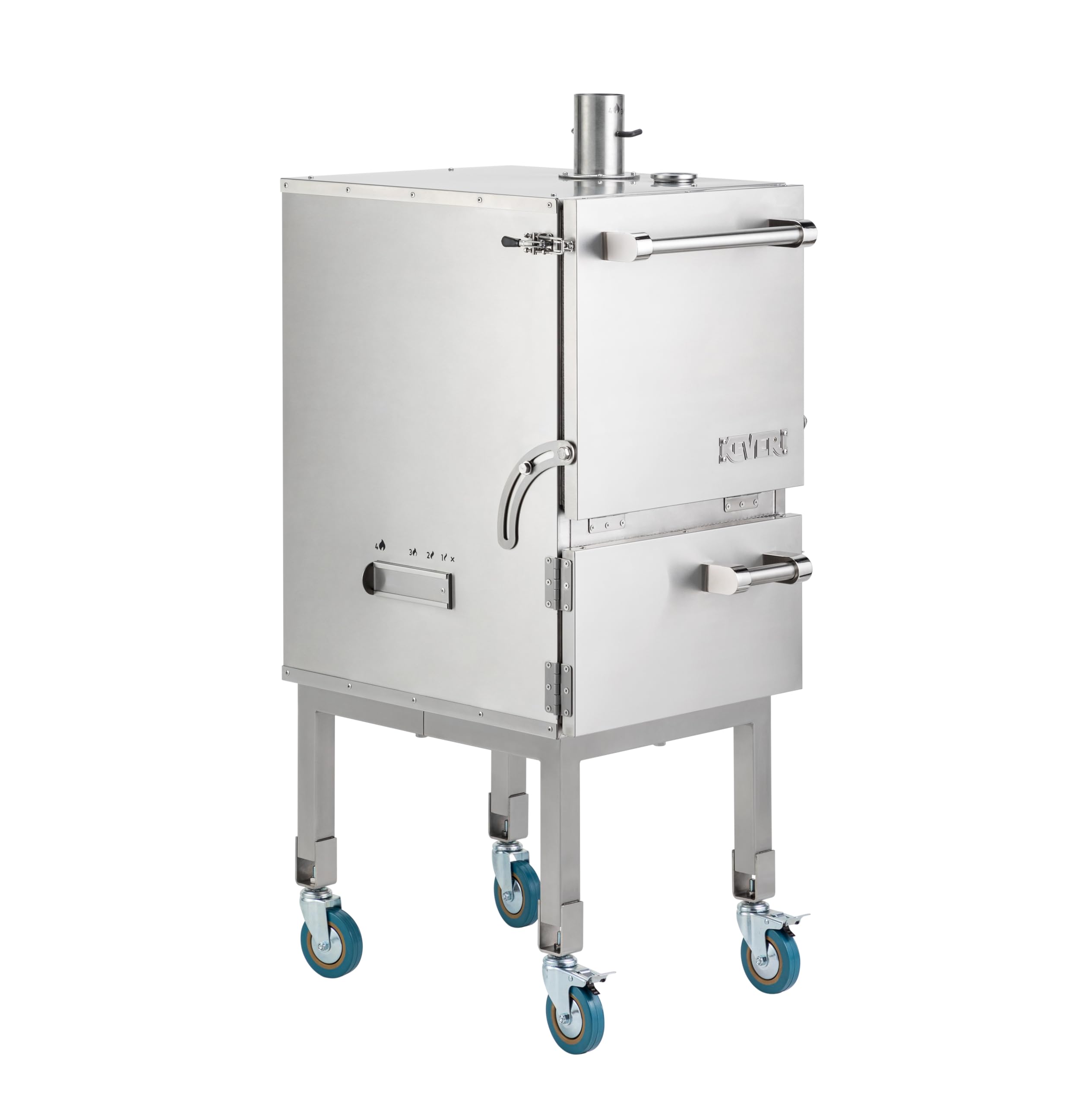 Keveri H1 Inox | | Multi-Purpose Stainless Steel Charcoal Oven | Grill, Smoker, Roast, Bake, Pizza Oven