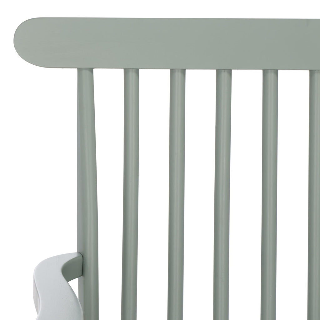 SAFAVIEH Home Collection - Eton Sage Green Solid Wood Bench, Farmhouse Spindle Back Indoor Seating for Entryway or Dining (BCH3300A)
