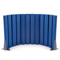 AmazingSpark 1 Pcs 30" X 6' Soundproof Room Divider Panel, Foldable Acoustic Partition Wall with Stand and Straps, Freestanding Privacy Screen for Office Study Bedroom Studio Library (Blue)