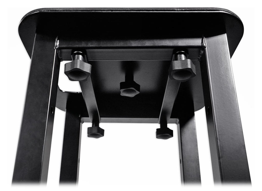 Rockville RTP82B 8 ft Adjustable Black Totem Moving Head Light Stand, Dual Scrims, Travel Bags, Speaker Mount, for DJs and Stage Lighting