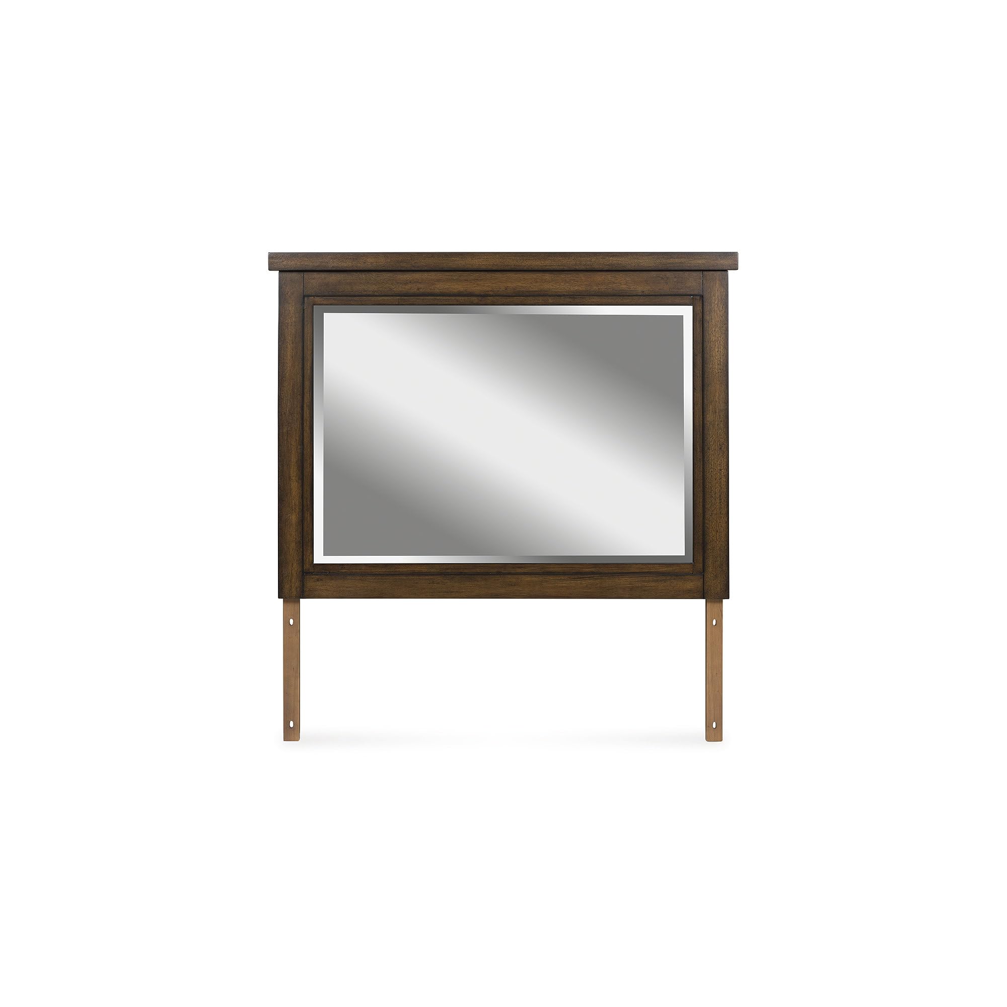 Signature Design by Ashley Taffenbrook Dresser with Mirror, 10-Drawer Storage Rich Brown Finish, Hardwood Solids, Mango Veneer, MDF Substrate, Bedroom Organization Style