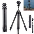 Falcam F38 Pro TreeRoot Quicklock Travel Camera Tripod, 61" Carbon Fiber Portable DSLR Professional Camera Stand Photography Panoramic Pan Tilt Stand for Sony for Canon for Fuji Carry Strap Holes