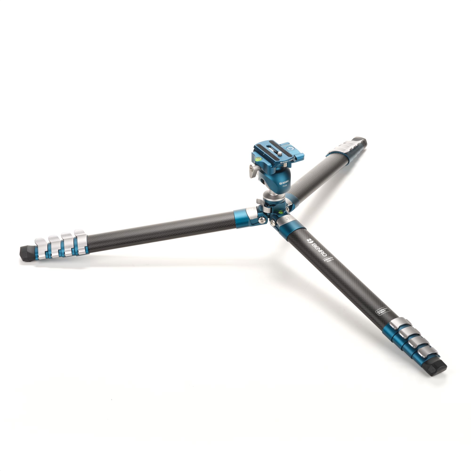Benro CyanBird Carbon Fiber Tripod Kit – Lightweight Travel Tripod with FS30 Ball Head, Quick Release Plate, Flip Locks, and Carrying Case for DSLR, Mirrorless & Compact Video Cameras (TCBC15FS30)