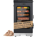 EAST OAK 30" Electric Smoker for Outdoors | Built-in Meat Probe & Clear Viewing Window | Side Chip Loader for 6x Longer Uninterrupted Smoking | 725 sq in Cooking Area for Bigger Batches, Night Blue