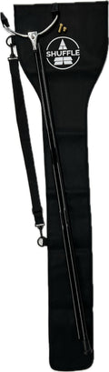 Allen Shuffleboard Professional 2 Piece Shuffleboard Cue & Carrying Case - Lightweight Graphite Shaft, Weight Adjustable Aluminum Head (Includes .5oz & .3oz Weights), Carrying Case with Strap