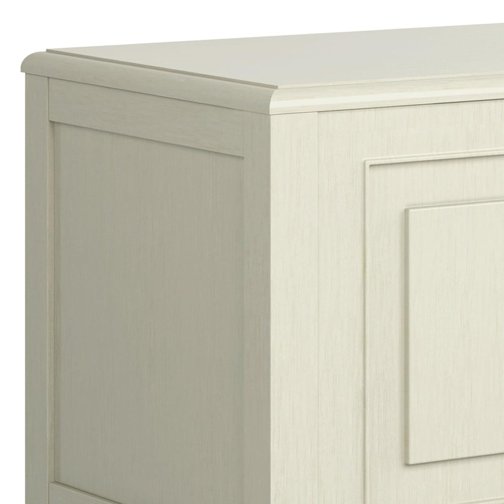 SIMPLIHOME Connaught Storage Bench - 51 inch Wide Solid Wood Trunk Bench in Antique White, Traditional Bench for Entryway with Lift-Up Lid and 3 Hidden Compartments