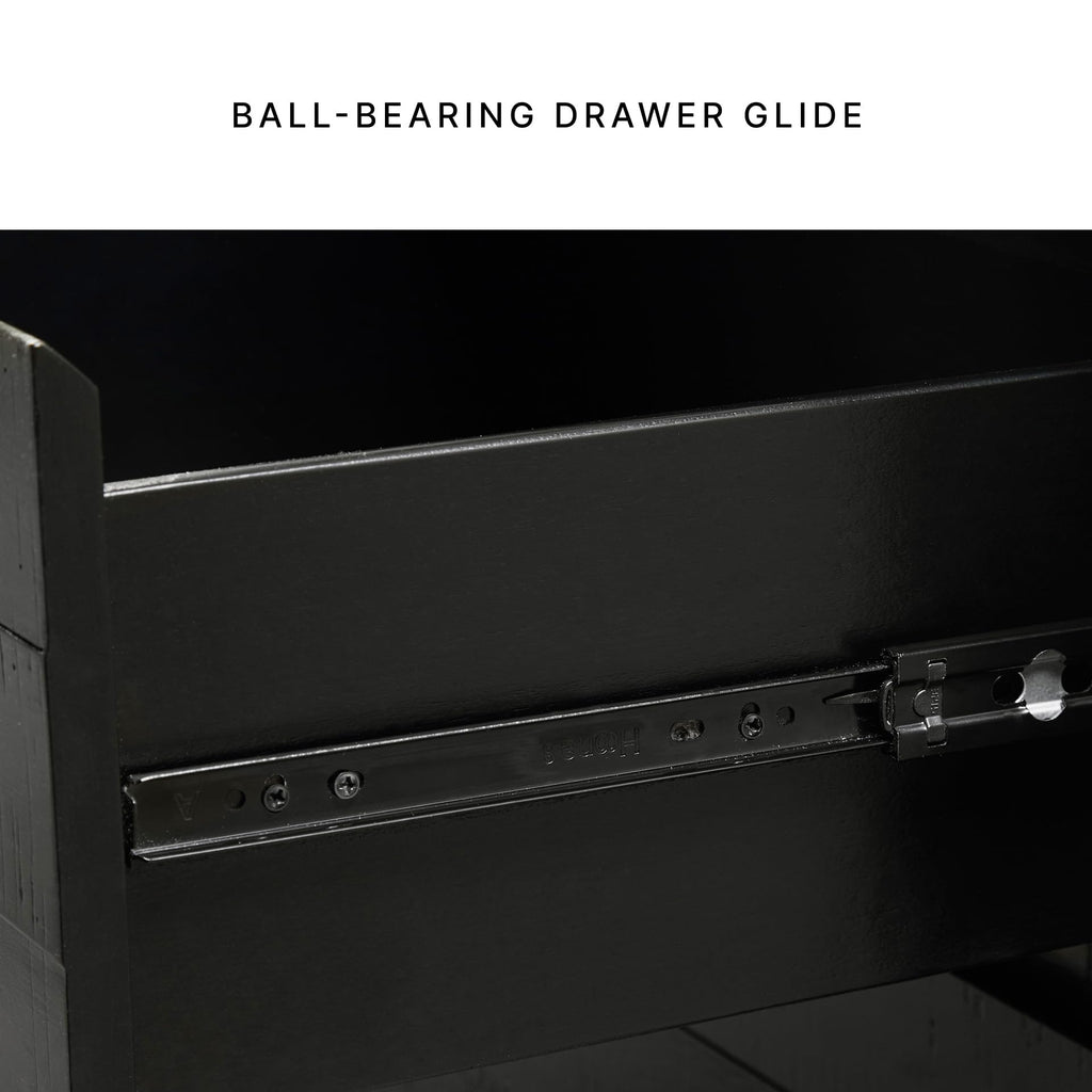 Signature Design by Ashley Londer Casual Nightstand with USB Ports, Black