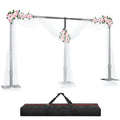 GLOSHOOTING Heavy Duty Backdrop Stand 10x20ft, Pipe and Drape Backdrop Stand Kit, Adjustable Metal Frame, Background Stand Backdrop for Wedding Birthday Party Decorations-Black