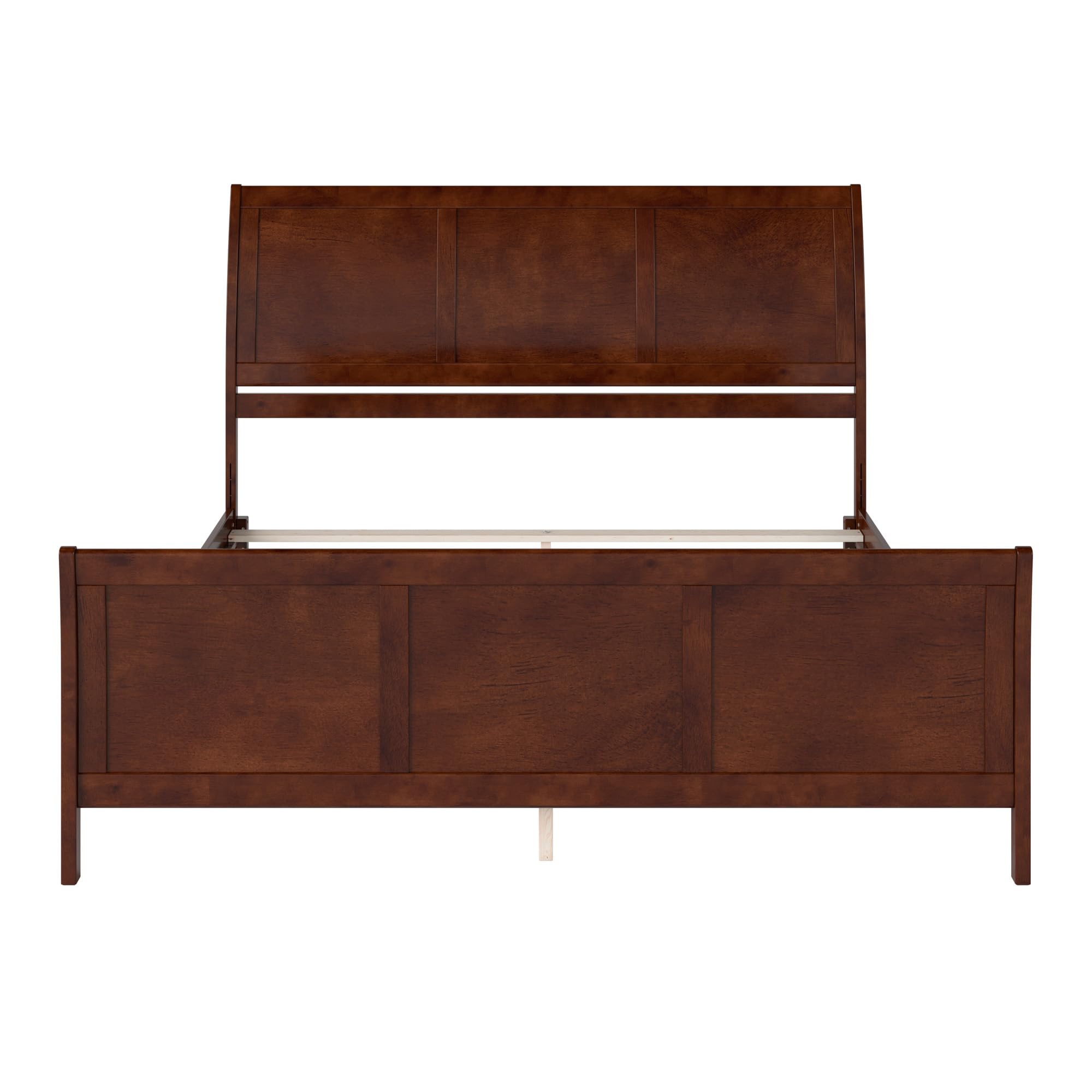AFI, Portland King Foundation Bed with Matching Footboard, Walnut