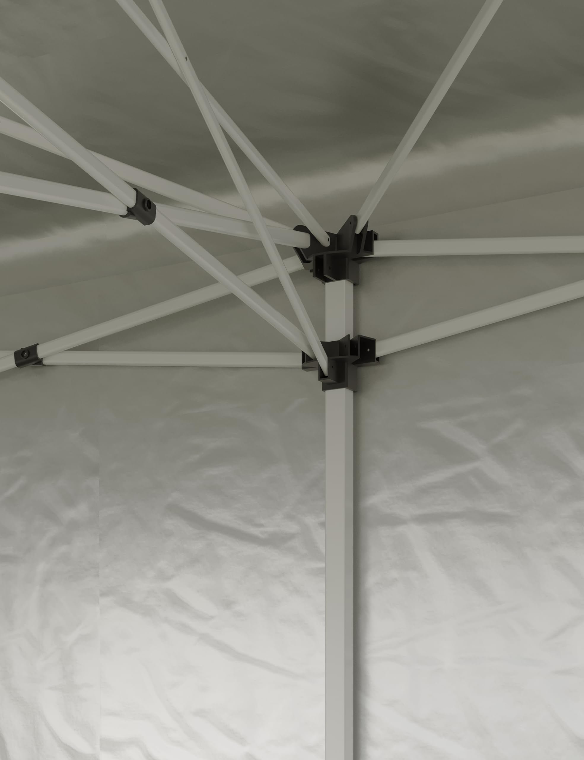 10'x 20' Pop Up Canopy for Parties, Heavy Duty Commercial Outdoor Vendor Waterproof Gazebo Shelter for Patio Events, White