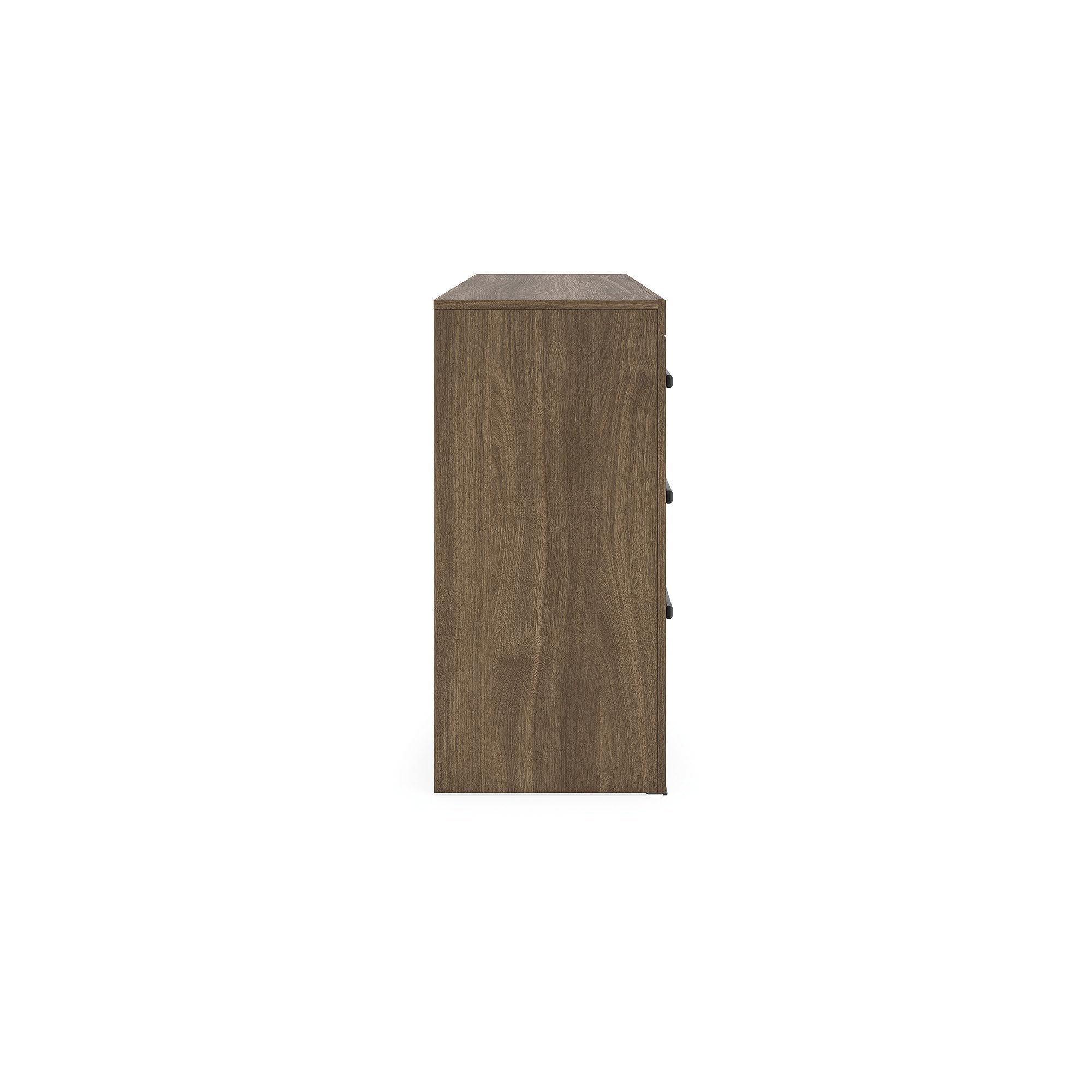 Signature Design by Ashley Ryderton Rustic 6-Drawer Dresser with Safety Stop, Warm Brown
