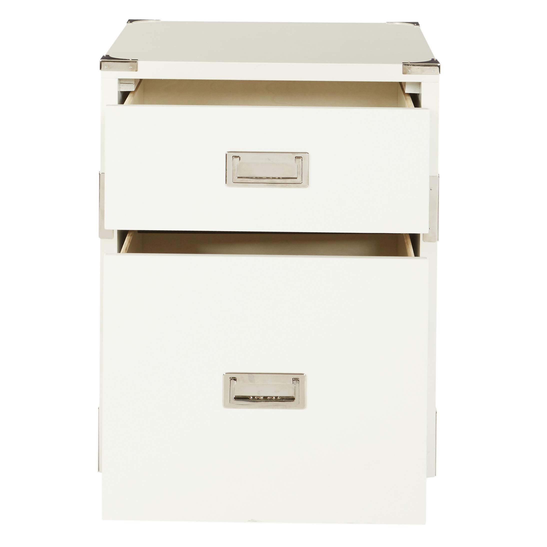 OSP Home Furnishings Wellington 2-Drawer File Cabinet, White