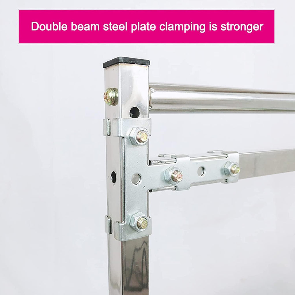 Adjustable Embroidery Stand with Pulley, Cross Stitch Frame for Needlework, Height-Adjustable Craft Lap Table, Ideal for Sewing and Art Projects