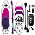 Roc Inflatable Stand Up Paddle Board 10' 6" with Premium SUP Paddle Board Accessories, Wide Stable Design, Non-Slip Comfort Deck for Youth & Adults (Violet)