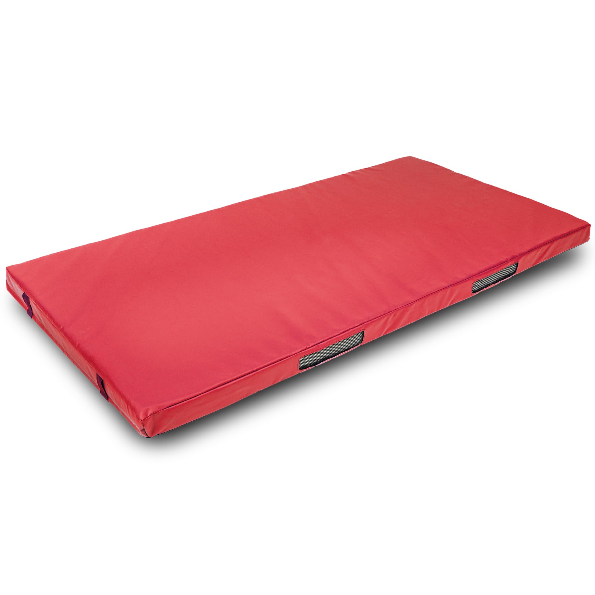 Foamma Gymnastics Mat - 4" x 4 ft x 8 ft, Red Landing Mat for Kids and Adults, Wrestling Mat with Waterproof Cover, High-Density Tumbling Mat, Gymnastics Equipment for Indoor and Outdoor