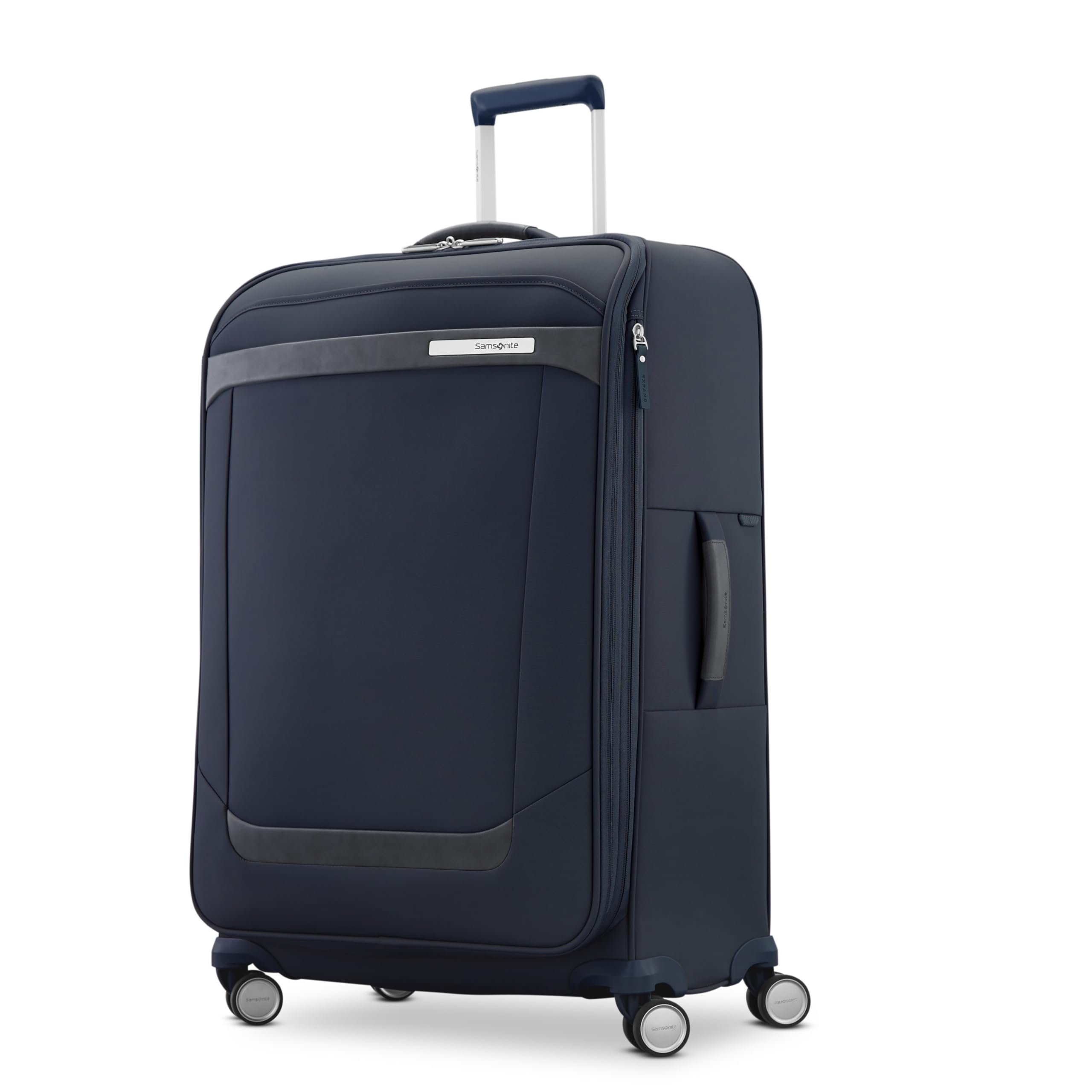 Samsonite Elevation Plus 30-Inch Large Checked Luggage - Expandable Softside Spinner Suitcase - Midnight Blue