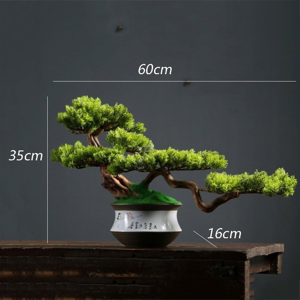 XJOYSL7921 Artificial Bonsai Artificial Bonsai Simulation Tree High-end Light Luxury Greenery Entrance Decoration Ornaments for Home Office