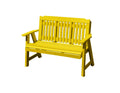 Logan Series 3-Person 5 FT Plastic Poly Lumber Wood Bench Amish Craftsmanship Made in USA HDPE with No wood fibers Memorial Patio Porch Park Church Bench Signature design 800 lbs Limit